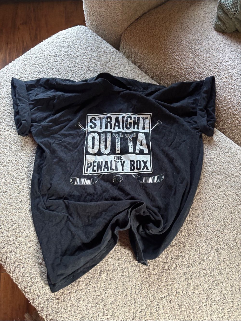 Bauer Black Short-Sleeve 'Straight Outta The Penalty Box' Graphic Tee - Picture 6 of 6